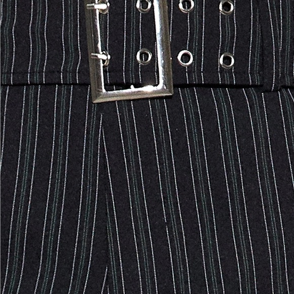 MOTEL X OLIVIA NEILL Zocha Flare Trouser in Irregular Stripe Black - Picture 3 of 4